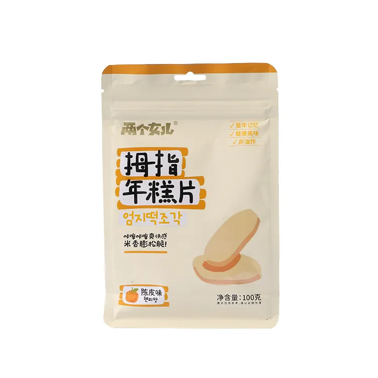 Fette di cracker di riso al gusto di buccia di mandarino essiccata da 100 g
