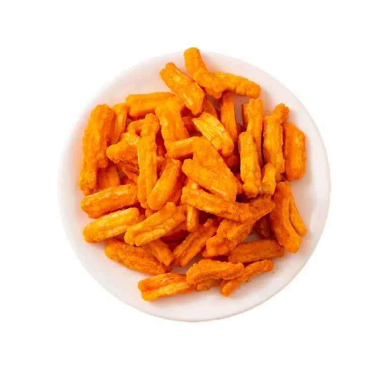 Strisce di cracker di riso al gusto tuorlo d'uovo al gusto di granchio da 2,5 kg