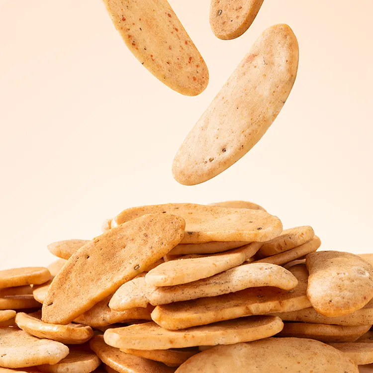 Fette di cracker di riso al sesamo fritto da 2,5 kg