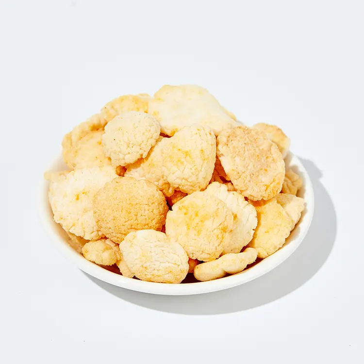 Fette di cracker di riso croccanti al gusto di tuorlo d'uovo salato da 2,5 kg