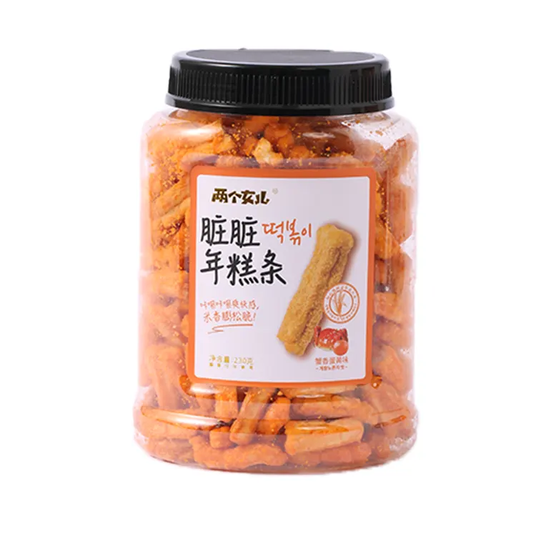 Strisce di cracker di riso al gusto tuorlo d'uovo al gusto di granchio da 230 g