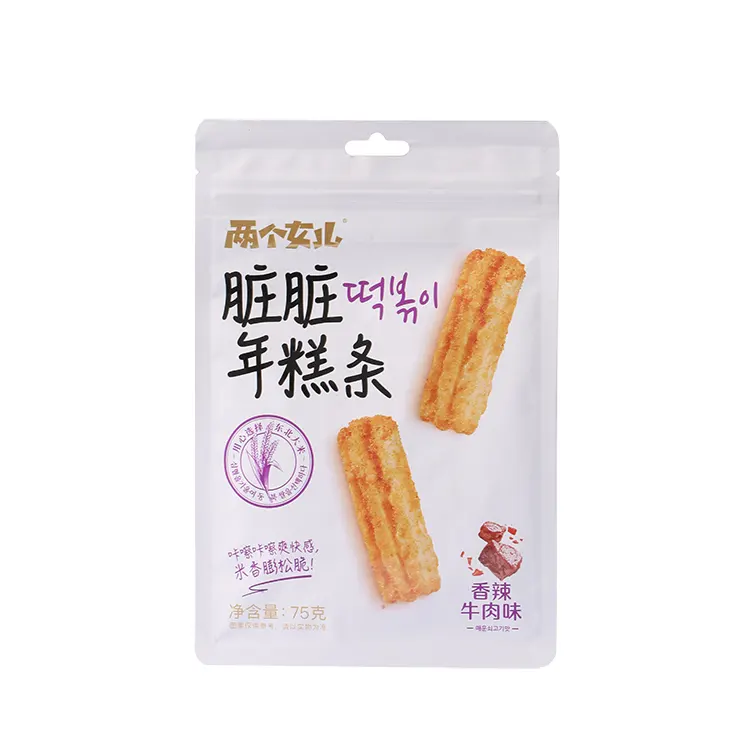 Strisce di cracker di riso al gusto di manzo piccante da 75 g